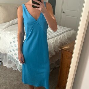 SILK MIDI DRESS